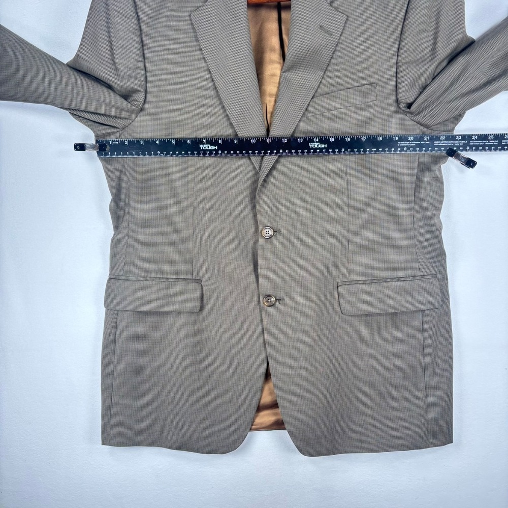 VTG Chaps Ralph Lauren 2 Pc Men's Suit 42 Slacks 34x31 Houndstooth Plaid - Picture 15 of 15
